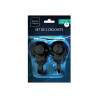 Set de 2 Crochets Noirs à Ventouses - Douceur d'Intérieur