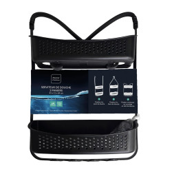 SERVIT. DOUCHE VESPER NOIR 2 PAN. A SUSP