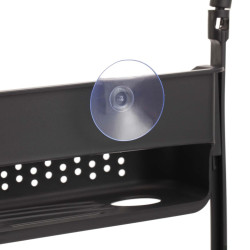 SERVIT. DOUCHE VESPER NOIR 2 PAN. A SUSP