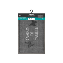 TAPIS FAMILIA 40x60CM BOUCLETTE IMPRIMEE