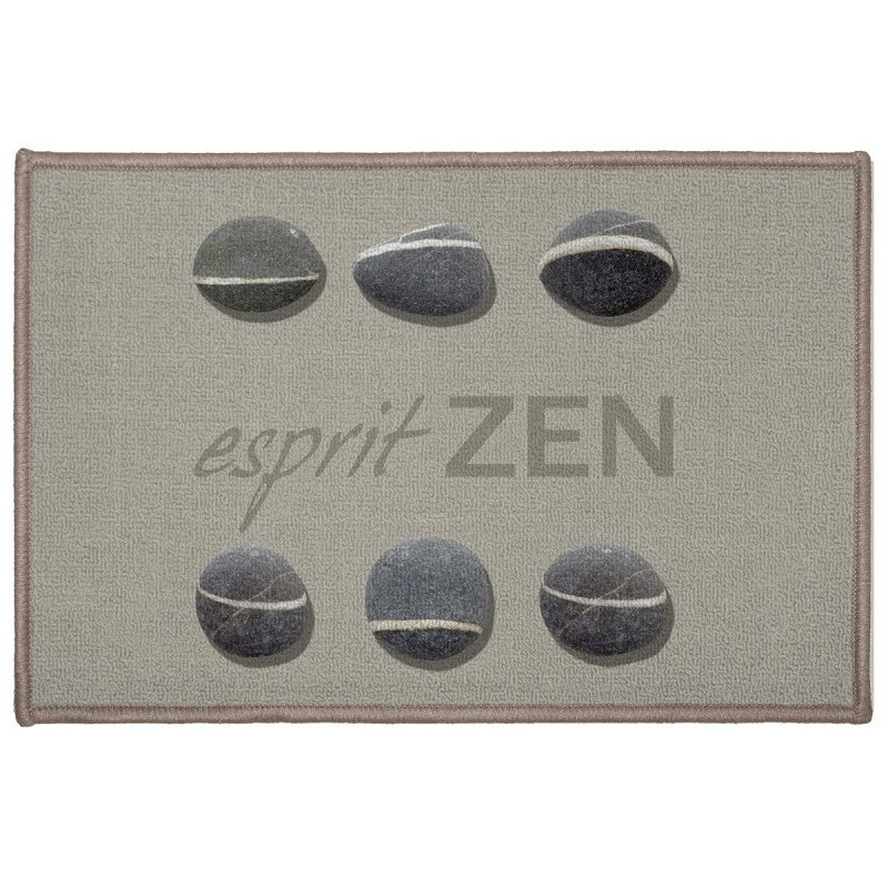 TAPIS ESPRIT ZEN 40x60CM BOUCLETTE IMPRI