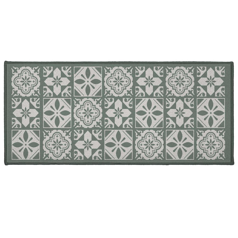 TAPIS CONSTANTINE SAUGE 50x120CM BOUCLET