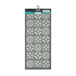 TAPIS CONSTANTINE SAUGE 50x120CM BOUCLET