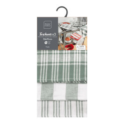 TORCHON X3 BAYADO CEDRE 50x70CM COTON TI