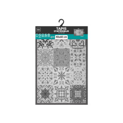 TAPIS PERSANE GRIS 40x60CM BOUCLETTE IMP