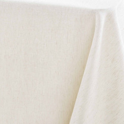 Nappe Rectangulaire Pauline Effet Lin 140x240 cm - 8/10 Couverts