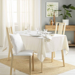 Nappe Rectangulaire Pauline Effet Lin 140x240 cm - 8/10 Couverts