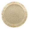 Set de Table Rond Pepita Naturel Ø38 cm - Fibre de Papier