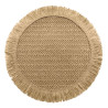 SET DE TABLE PEPITA CAMEL D38CM FIBRE PA