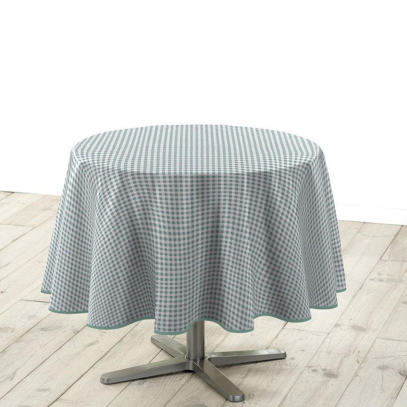 NAPPE RONDE MINI VICHY SAUGE D160CM PVC