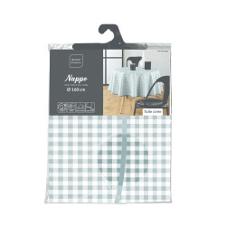 NAPPE RONDE MINI VICHY SAUGE D160CM PVC