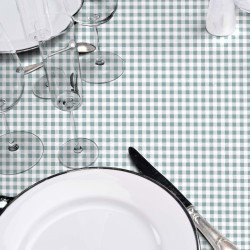 NAPPE RECT MINI VICHY SAUGE 140x240CM PV