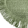 Set de Table Rond Pepita Sauge Ø38cm en Fibre de Papier Tressée Set de Table Rond Pepita Sauge Ø38cm en Fibre de Papier Tressée