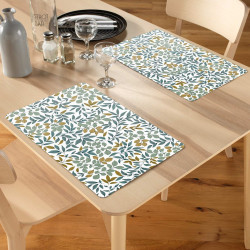 Set de Table Ilona 28,5x44cm Polypropylène | Motif Feuillage Nature