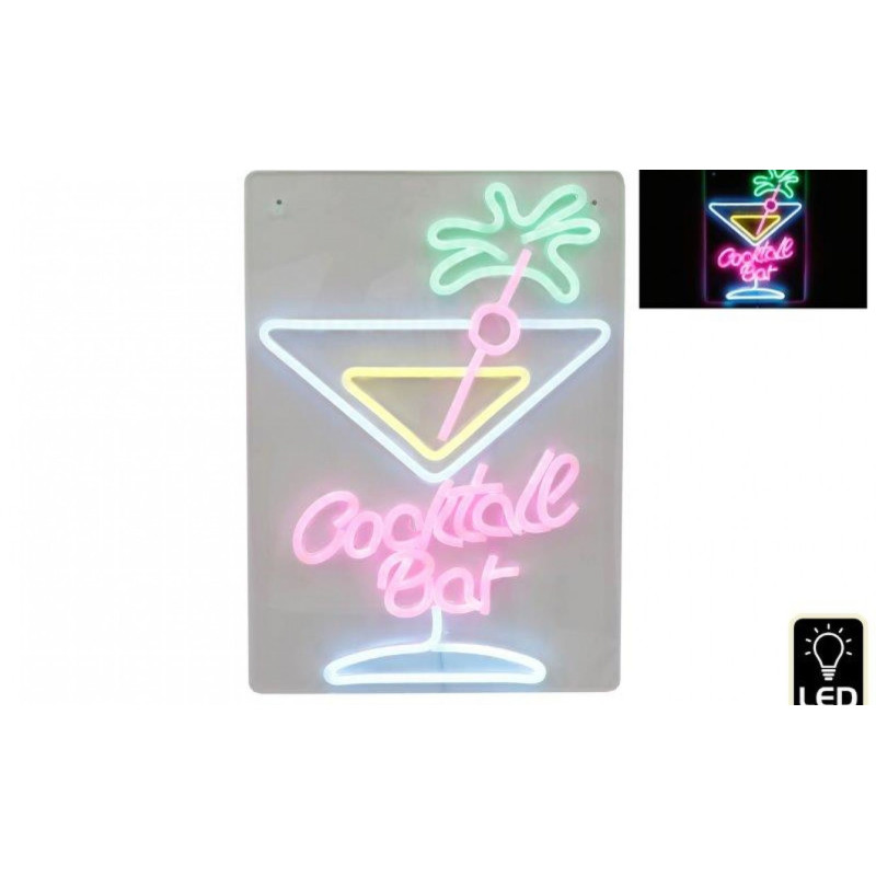 Néon LED Mural Cocktail Bar USB 30x42cm - Déco Bar & Soirée Néon LED Mural Cocktail Bar USB 30x42cm - Déco Bar & Soirée