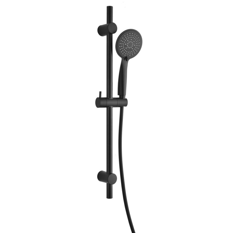 KIT DOUCHE HYDRO NOIR 5 F.+BARRE FIXATIO
