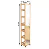 Colonne Miroir Pivotante sur Roulettes - H. 170 cm Colonne Miroir Pivotante sur Roulettes - H. 170 cm