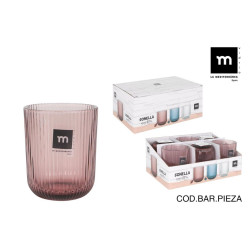 Verre Gobelet Sonella Violet 270cc - Design Ciselé 9cm
