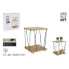 Table d'Appoint Design Bois et Métal Noir - Moblekit 38,5cm Table d'Appoint Design Bois et Métal Noir - Moblekit 38,5cm