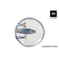 ASSIETTE DESSERT ø20cm "PEIXE 2.0" Monac