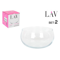 Set de 2 Saladiers en Verre Cleo 620cc - LAV ø11,5cm