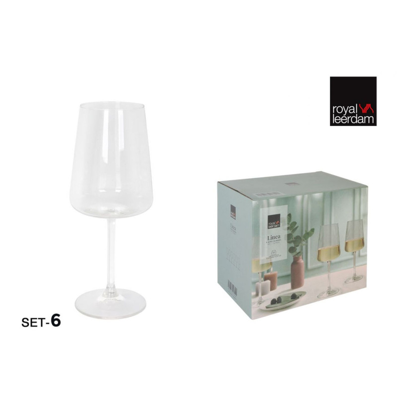 SET 6 VERRES VIN LINEA 41cl ø8.5x21.5cm