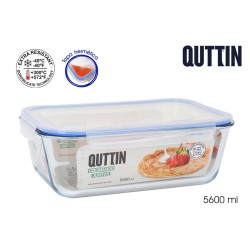 Grande Boîte Hermétique Rectangulaire en Verre 5,6L - Quttin