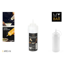 Flacon Doseur à Sauce Transparent 490ml - Quttin My Bar