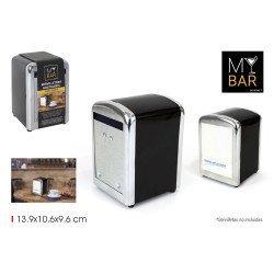 DISTRIBUTEUR A SERVIETTES NOIR INOX 13,9