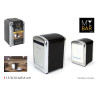DISTRIBUTEUR A SERVIETTES NOIR INOX 13,9