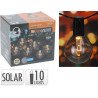 Guirlande Solaire 10 LED Globes Fumés Blanc Chaud | ProGarden