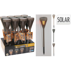 Torche solaire h42cm effet flamme