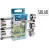 Set de 5 Bornes Solaires Inox à Piquer - Balisage Jardin LED Set de 5 Bornes Solaires Inox à Piquer - Balisage Jardin LED