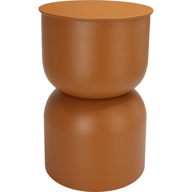 Table d'Appoint Design Métal Caramel Ø 31 cm Table d'Appoint Design Métal Caramel Ø 31 cm