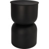 Table d'Appoint Design Métal Noir Ø 31 cm