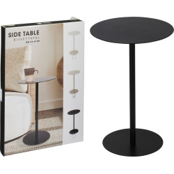Bout de canapé rond Noir D35H53cm