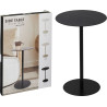 Bout de Canapé Rond Noir Métal Ø 35 x H 53 cm Bout de Canapé Rond Noir Métal Ø 35 x H 53 cm