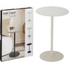 Bout de Canapé Rond Blanc Métal Ø 35 x H 53 cm