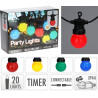 Guirlande Guinguette Extérieure 20 LED G50 Multicolore - 14,5m