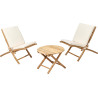 Salon Bambou 3 pièces (2 faut pliants et