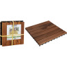 Lot de 4 Dalles de Terrasse Clipsables Acacia 30x30 cm | ProGarden