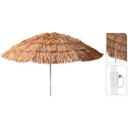Parasol DROIT RAPHIA NAT D170cm