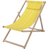 Chilienne en bois RAYÉ JAUNE