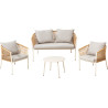 Salon de jardin ELODIE 2faut+canap+table