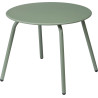 Petite table Vert Mat D50cm H40cm métal