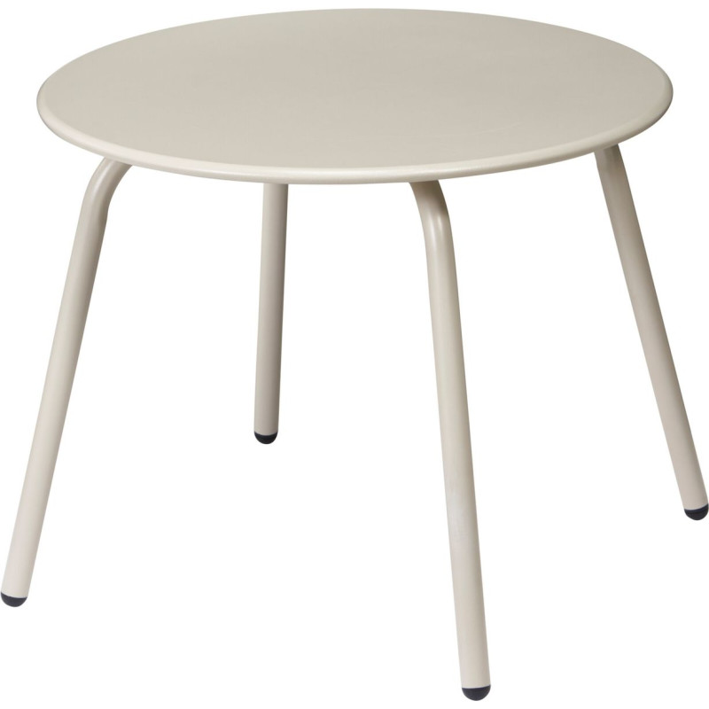 Petite table Beige Mat D50cm H40cm métal
