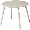 Petite table Beige Mat D50cm H40cm métal