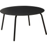 Petite table Noire Mat D70cm H40cm métal
