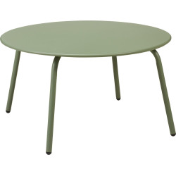 Petite table Vert Mat D70cm H40cm métal