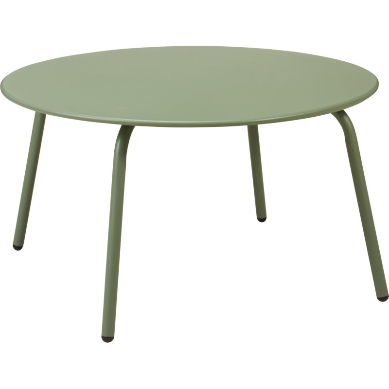 Petite table Vert Mat D70cm H40cm métal